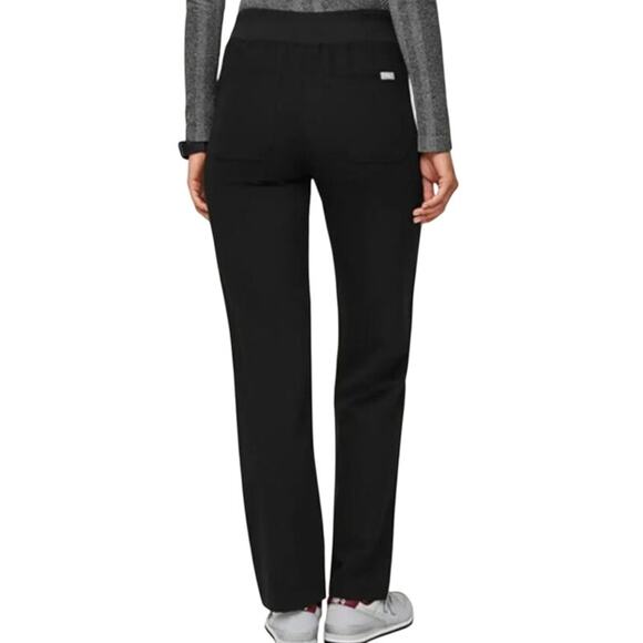 FIGS Women’s High Waisted Livingston Scrub Black Pants XXL Tall - Picture 3 of 7